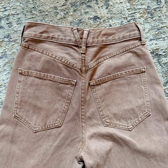 Veronica Beard Taylor Wide-Leg Jean, Tan Sierra, Size 24 - Picture 6 of 10